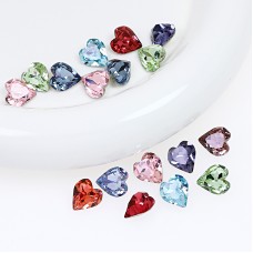 DZ 3025 6*6.6mm 5*5.5 heart shape crystal fancy stone for nail art